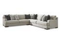 5 Seater Modular L-Shape Sofa in Fabric with Reversible Cushions - Quanda